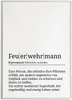 Feuerwehrmann Poster Definition Kunstdruck Wandbild Produktbild-Vorschau 2