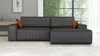 Ecksofa TOR mit Schlaffunktion. Farbe: Graphite. Produktbild-Vorschau 1