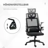 Vinsetto Bürostuhl Ergonomisch Schreibtischstuhl mit Produktbild-Vorschau 4
