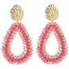 Damen Boho Ohrringe Hängend, Elegant Damen Schmuck, Rosa Produktbild-Vorschau 1