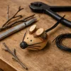Holz-Mäuse ca. 4 cm x 2,5 cm, 10 Stück, Handarbeit | Holz Produktbild-Vorschau 6