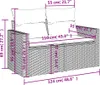 VidaXL 366141, 2 siedz., Ciemny Szary, 110 kg, 1240 mm, 620 Podgląd zdjęcia produktu 8