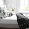 Bettwäsche Set Renforce Baumwolle 155x220 Weiß Schwarz Produktbild-Vorschau 3