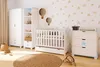 ZEE STAR Cassettiera Fasciatoio Bianca Stella Blu 83x87x49 Anteprima dell’immagine prodotto 6