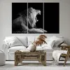 Bild auf Leinwand - Leinwandbild - 3 Teile - Löwe Gähnen Produktbild-Vorschau 6