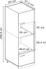 Mikrowellenschrank Vicco R-Line Sonoma 60 cm, Model 53680 Produktbild-Vorschau 3