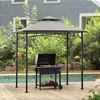 Sunjoy Grill Pavillon LINAS - 152cm x 244cm, grau Produktbild-Vorschau 2