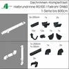 Halbrund Dachrinne 100mm | RG100 NW100/125 | 1-Seite bis Produktbild-Vorschau 2