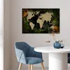 MuchoWow® Poster Weltkarte - Pflanzen - Blätter 90x60 cm - Produktbild-Vorschau 5
