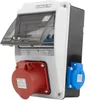Wandverteiler XS-S 16A 2x230V IP44 Stromverteiler Komplett Produktbild-Vorschau 1