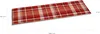 A long, rectangular cushion with a red and white plaid pattern, shown from a slightly elevated side angle. Produktbild-Vorschau