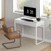 HOMCOM Schreibtisch 100 x 50 cm Computertisch Bürotisch mit Produktbild-Vorschau 7