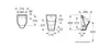 Technical drawing with dimensions of a urinal. Náhľad obrázku produktu
