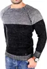 Reslad Strickpullover Herren Two Tone Rundhals Pullover Produktbild-Vorschau 1