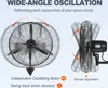Nebelventilator, 61,6 cm oszillierender, wasserdichter Produktbild-Vorschau 4