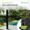 Juskys Solardusche Victoria 60 Liter - 217 cm - bis 60°C – Produktbild-Vorschau 2