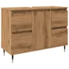 Koupelnová skříňka dub artisan 80 x 33 x 60 cm kompozitní Náhled obrázku produktu 1