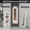 REMZETTA LED Standspiegel 150 x 45 cm, Weiß, Wellenform, Produktbild-Vorschau 6