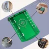 A collage of images showing a green laser target plate with measurements, construction sites, tiles being laid, and a roof being tiled. Anteprima dell’immagine prodotto