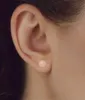 Paar Echt Rosenquarz Kugel Ohrstecker 6mm Gelbgold 333 8 Produktbild-Vorschau 2