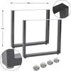 2x Tischgestell X-Form, 70 x 60 cm (Höhe x Breite), raw Produktbild-Vorschau 15