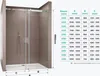 doporro Porta Doccia Scorrevole per Nicchia 130x195 cm, Box Anteprima dell’immagine prodotto 7