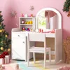GOPLUS 2 in 1 Schminktisch für Kinder, Schminktisch- & Produktbild-Vorschau 2