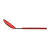 A red and black slotted spoon is shown against a white background. Produktbild-Vorschau