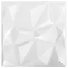 Panneaux muraux vidaXL, 48 pièces, motif diamant, blanc, 50 Voir les images du produit 4