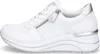 A side view of a white Remonte women's sneaker with silver accents. Náhled obrázku produktu