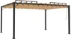 vidaXL Pergola con tetto a lamelle 3x4 m, tessuto color Anteprima dell’immagine prodotto 1