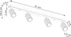 Plafond KARBON 4L olivgrün 4xGU10 10W Aluminium Produktbild-Vorschau 7
