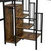 A close-up view of the stairs and shelving unit of a loft bed. Anteprima dell’immagine prodotto