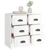 vidaXL Sideboard Hochglanz-Weiß 70x35,5x67,5 cm Produktbild-Vorschau 6