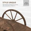 Sweiko tuinbrug van dennenhout, houten brug met rad Productafbeelding-voorbeeld 2