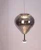 LED-kandelaar PALLONCINI, wit-chroom, transparant glas, Productafbeelding-voorbeeld 4