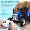 HOMCOM Tracteur électrique avec remorque amovible, voiture Voir les images du produit 4