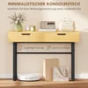 HOMCOM Konsolentisch Schmaler Flurtisch mit 2 Schubladen, Produktbild-Vorschau 4