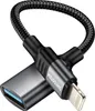 Swissten, Lightning USB OTG adaptér pro iPhone, černý Náhled obrázku produktu 1