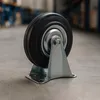 Wiltec Bockrolle Ø160mm mit Gummirad und Metallfelge 130kg Produktbild-Vorschau 6