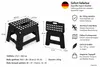 Klapphocker, Klapptritt, Tritthocker Schwarz Faltbar H 22cm Produktbild-Vorschau 2