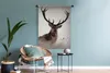 MuchoWow® Wandteppich Wandbehang Hirsche - Geweihe - Tiere Produktbild-Vorschau 5