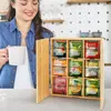 Bambusová čajová krabička, 9 priehradiek - nástenný Náhľad obrázku produktu 1