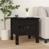 vidaXL Tables d'appoint 2 pcs. noir 40x40x39 cm pin massif Voir les images du produit 3