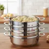 30cm Dampfkocher Dampfkochtopf Mantowarka mit Deckel aus Produktbild-Vorschau 3