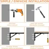 2 Stück 300mm Klappkonsole Schwerlast, maximale Produktbild-Vorschau 7