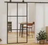 vidaXL Porte coulissante verre ESG et aluminium 102x205 cm Voir les images du produit 8