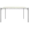 A cream-colored canopy supported by a black metal frame, presented against a white background. Produktbild-Vorschau
