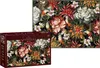 A puzzle box and the puzzle itself are shown. The puzzle depicts a vibrant floral scene with birds. Produktbild-Vorschau