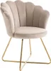 Stuhl 6er-Set - Samt & Metall - Beige & Goldfarben - FIORI Produktbild-Vorschau 4